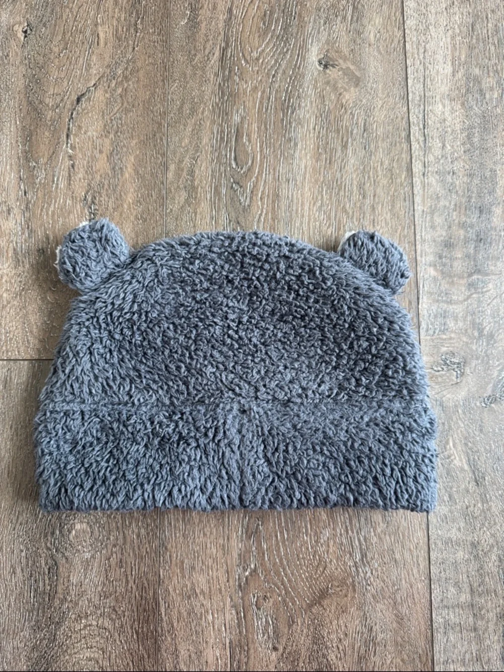 Patagonia Gray Sherpa Beanie with Ear Accents kids size 2T-5T